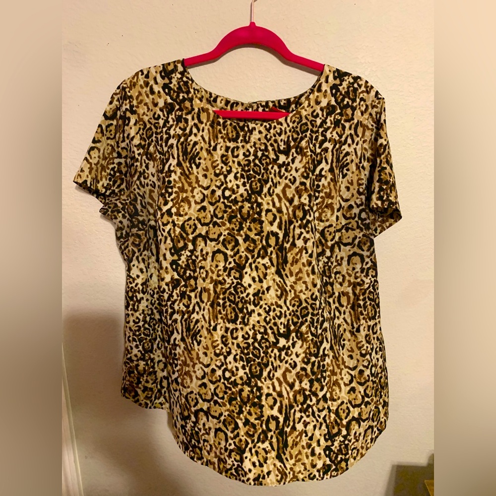 Merona leopard print women’s XXL blouse